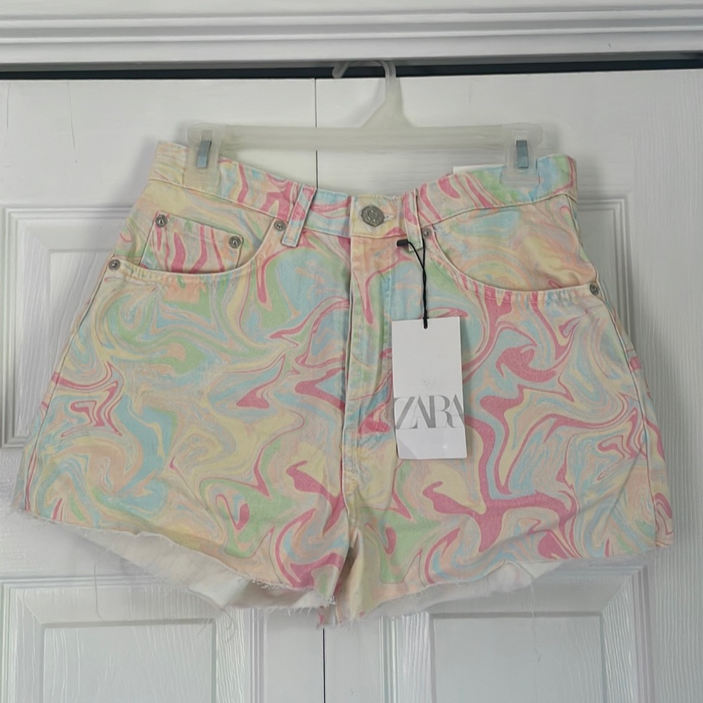 Zara High Rise Jean shorts